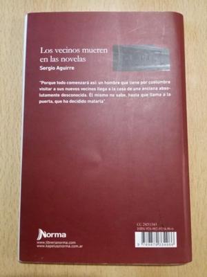 Libro "Los Vecinos Mueren en las Novelas" de Sergio Aguirre