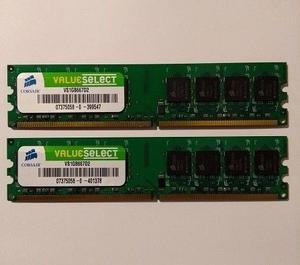 Memorias Corsair DDR2 1Gb