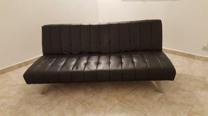 Vendo sillón cuerina negro de 3 CUERPOS (1,80 x 70)