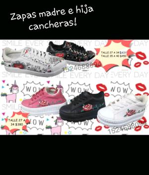 Zapatillas madre e hijas cancheras!