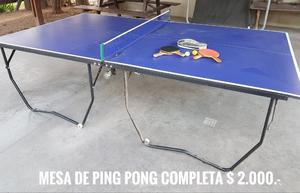 vendo hermosa mesa de ping pong impecable