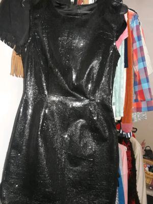 Vestido de noche con brillo similares lentejuela talle S/M