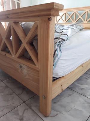 Vendo Cama 2 Plazas de Pino Nueva!