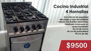 COCINA INDUSTRIAL DE 4 HORNALLA