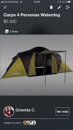 Carpa Waterdog 4 personas