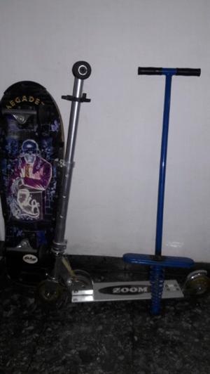 Vendo Skate, Monopatín de aluminio y Palo saltarín!!!