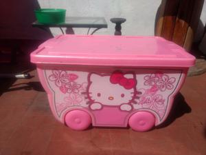 Caja con ruedas hello kitty original