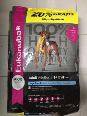 EUKANUBA ADULTO LARGE X15KG+3KG