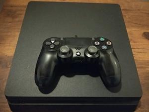 PS4 Slim 500GB + 1 Joystick En Caja con Cable 220V y HDMI