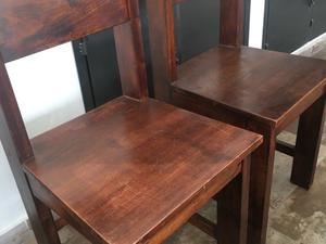 Vendo sillas madera