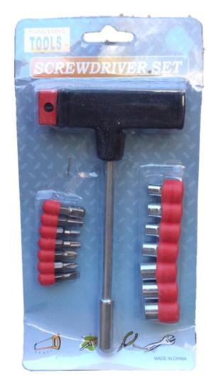 llave T en blister 15 puntas