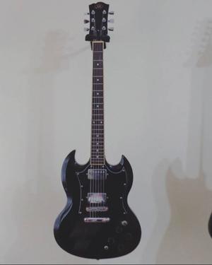 Guitarra eléctrica SG, marca SX - Impecable, con funda y