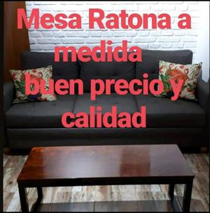 Mesa Ratona de Hierro/ Madera.