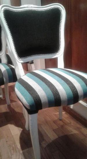 4 espectaculares sillas restauradas a nuevo