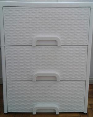 Cajonera Ratan Plastica X 3 Cajones Colombraro