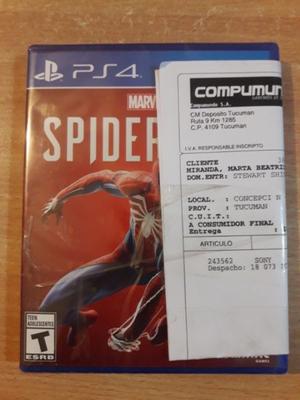 Vendo Juego para PS4 Spiderman