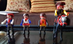 5 Muñecos Infantil Playmobil Piratas Articulados