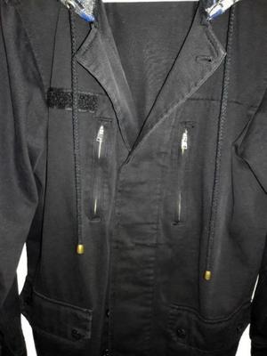 Campera parka negra unisex