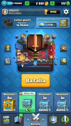 Cuenta de Clash Royale Arena Legendaria