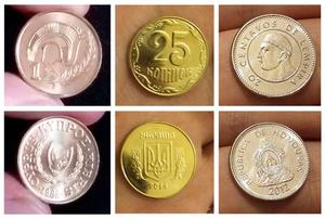 Lote x3 Monedas EUROPA y AMÉRICA $ 65