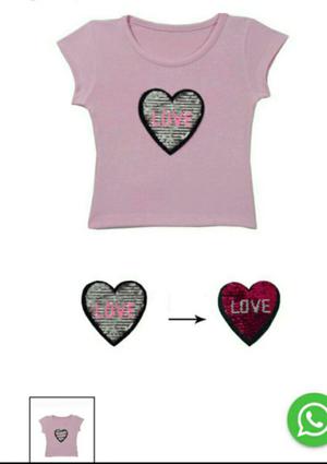 Remera lentejuelas reversibles