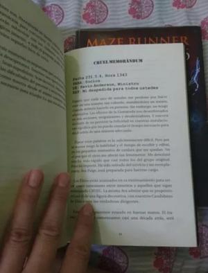 Saga Maze Runner: Prueba De Fuego+cura Mortal+ Exp. Secreto