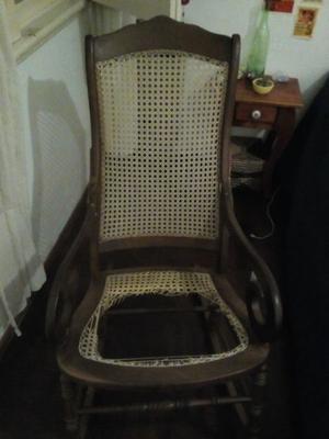silla mecedora antigua para restaurar