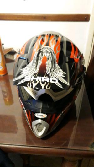 Casco moto enduro