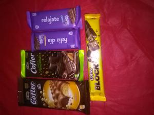 Chocolates cofler tentaciones y milka