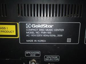 Minicomponente Goldstar con tocadisco