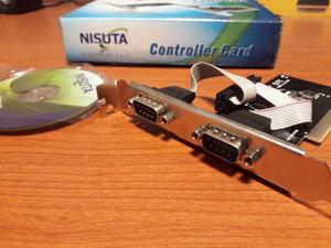 Placa PCI Serie x 2 puertos NISUTA NS-PLSE2