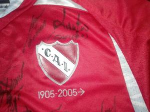 camiseta independiente original firmada centenario