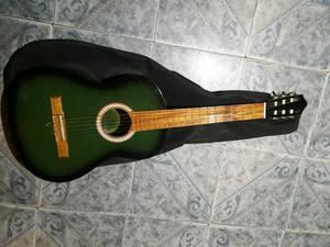 Guitarra criolla verde