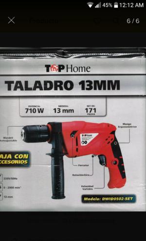 Taladro 171 piezas nuevo