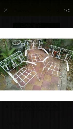 3 sillones vintage de jardin o balcon