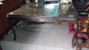 Antigua mesa estilo provenzal de cedro impecable