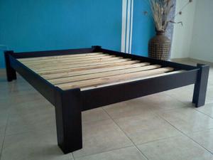 CAMA DE MADERA - 2 PLAZAS!!!