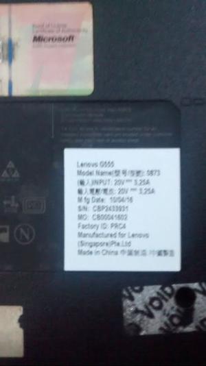 Vendo Pantalla Led 15.6 Lenovo G555 y memoria RAM DDR2 1g