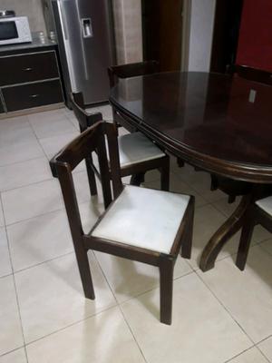 Vendo Mesa Extensible con 8 sillas