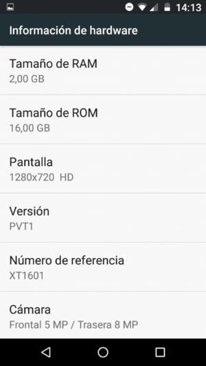 Vendo o permuto moto g4 play libre de 16 gb