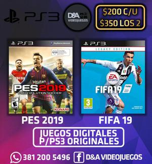 PES  Y FIFA 19 OFERTA!