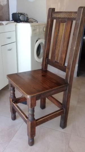 Vendo 4 sillas de madera