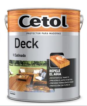 Cetol Deck, 4 litros,Color Teca o Natural, repele el agua