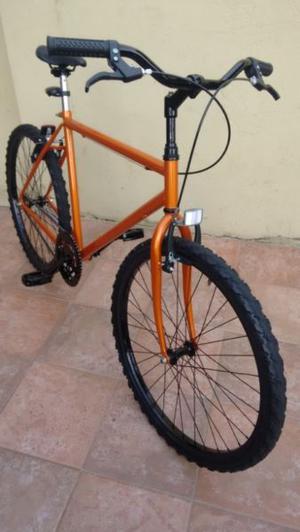 bicicleta mtb/fixie rodado 26 v-brake luz laser segurity