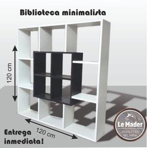 Biblioteca minimalista melamina