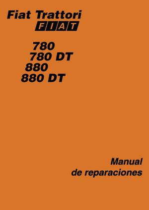 Manual de taller tractor Fiat 780 y 880 importado