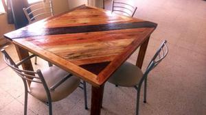 Mesa de Madera Rustic