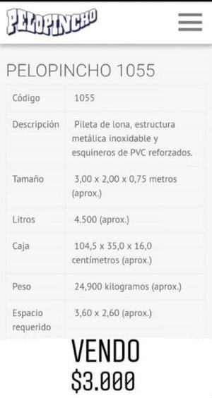 PILETA PELOPINCHO 3 x 2 x0,75