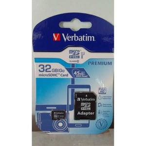 TARJETA DE MEMORIA MICRO-SD 32 GB. VERBATIM PREMIUM 45 MB/S