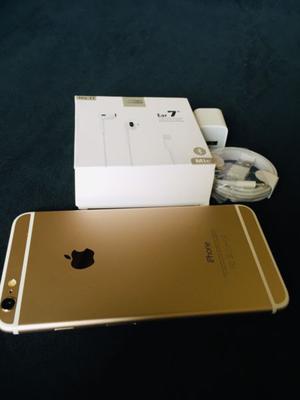 iPhone 6 Plus 16GB Gold Libre nuevo con accesorio impecable